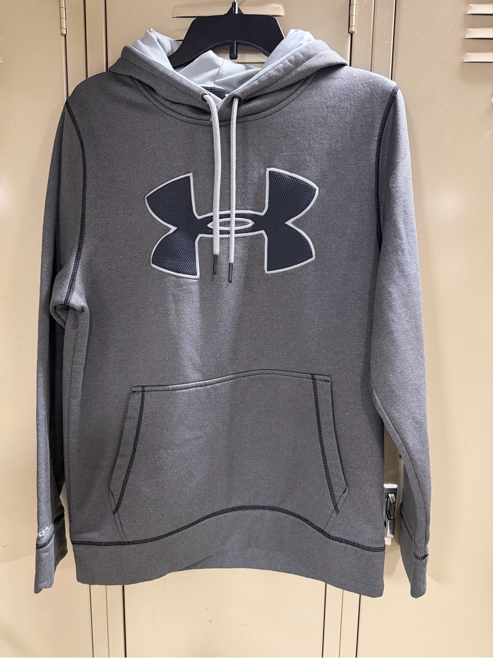Under Armour Gray Pullover Hoodie with Logo
